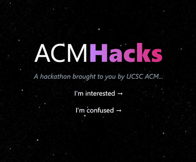 ACM Hackathon
